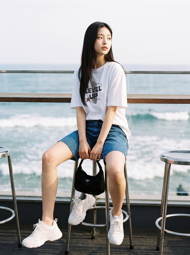 Oversize T-shirt – Bold Typography / 70