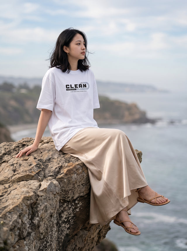 Oversize T-shirt – Bold Typography / 79