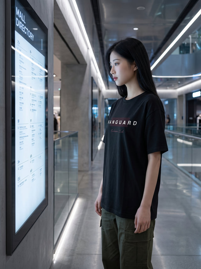Oversize T-shirt – Minimal Typography / 64
