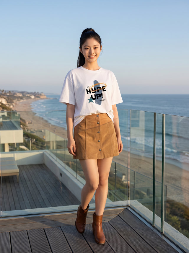 Oversize T-shirt – Bold Typography / 70