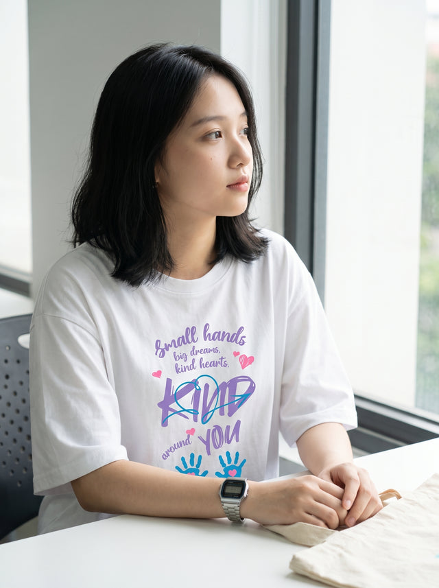 Oversize T-shirt – Cute Typography / 107