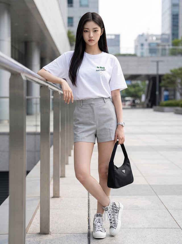 Oversize T-shirt – Cute Minimal / 716
