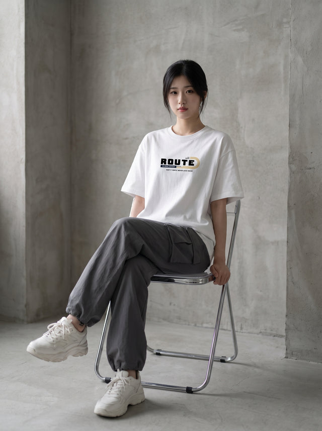 Oversize T-shirt – Bold Typography / 79