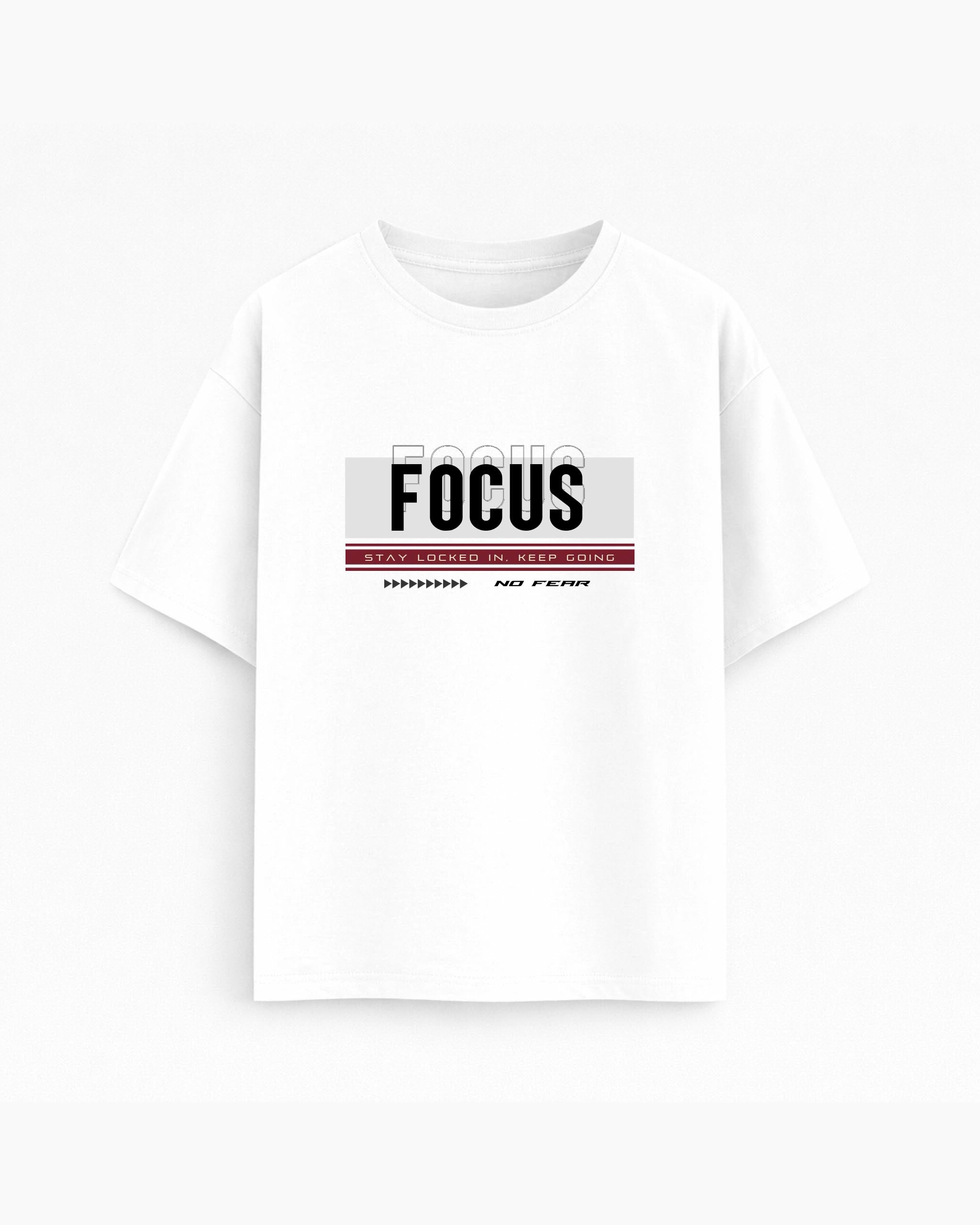 Oversize T-shirt – Bold Typography / 159 - White