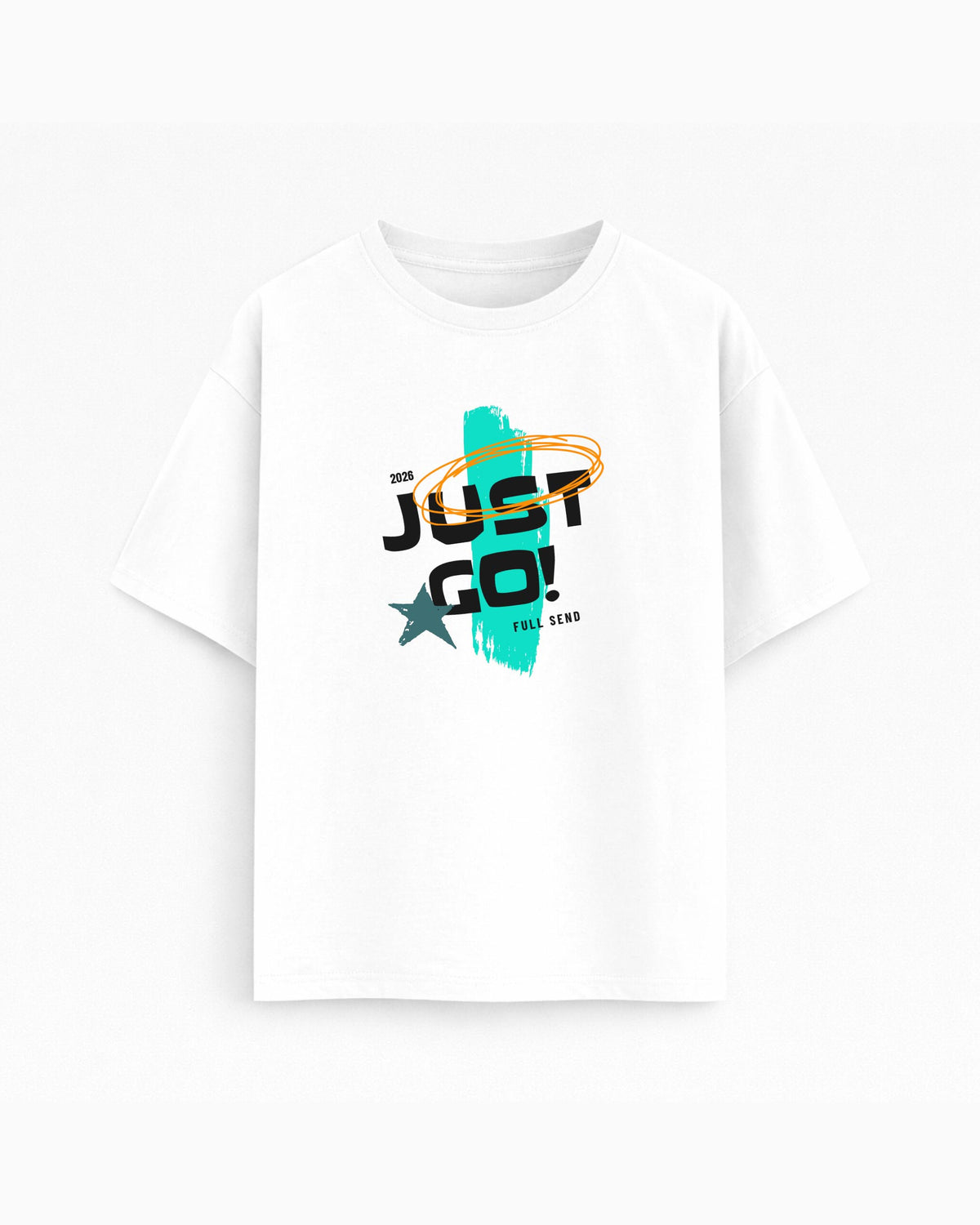 Oversize T-shirt – Bold Typography / 70