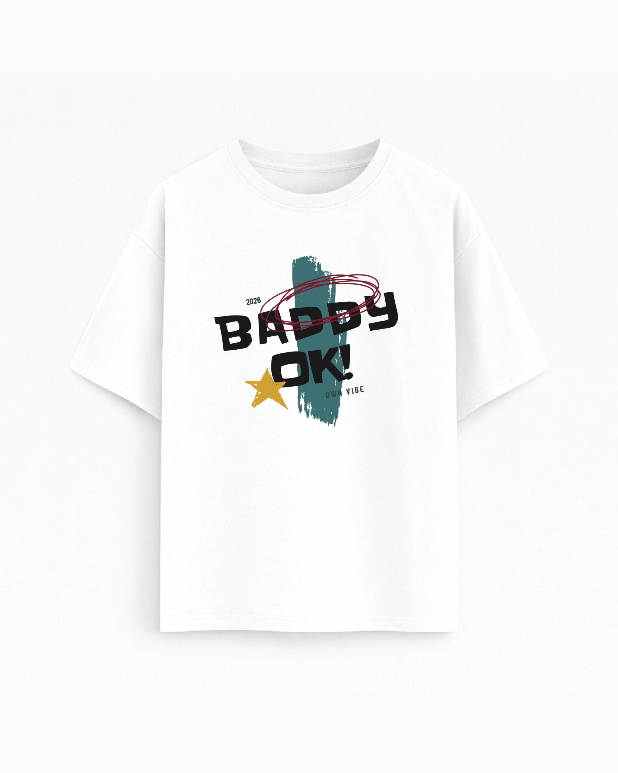 Oversize T-shirt – Bold Typography / 70