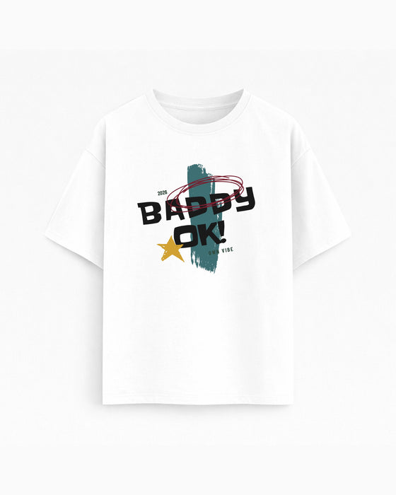 Oversize T-shirt – Bold Typography / 70
