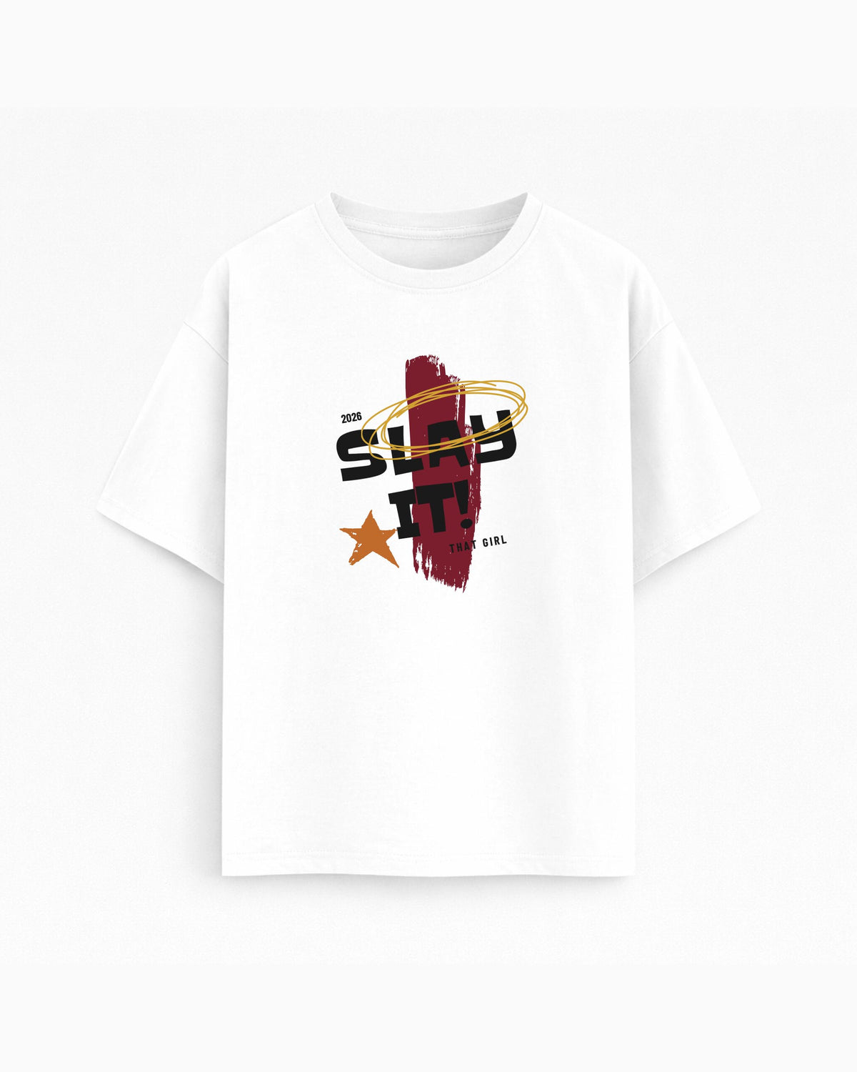 Oversize T-shirt – Bold Typography / 70