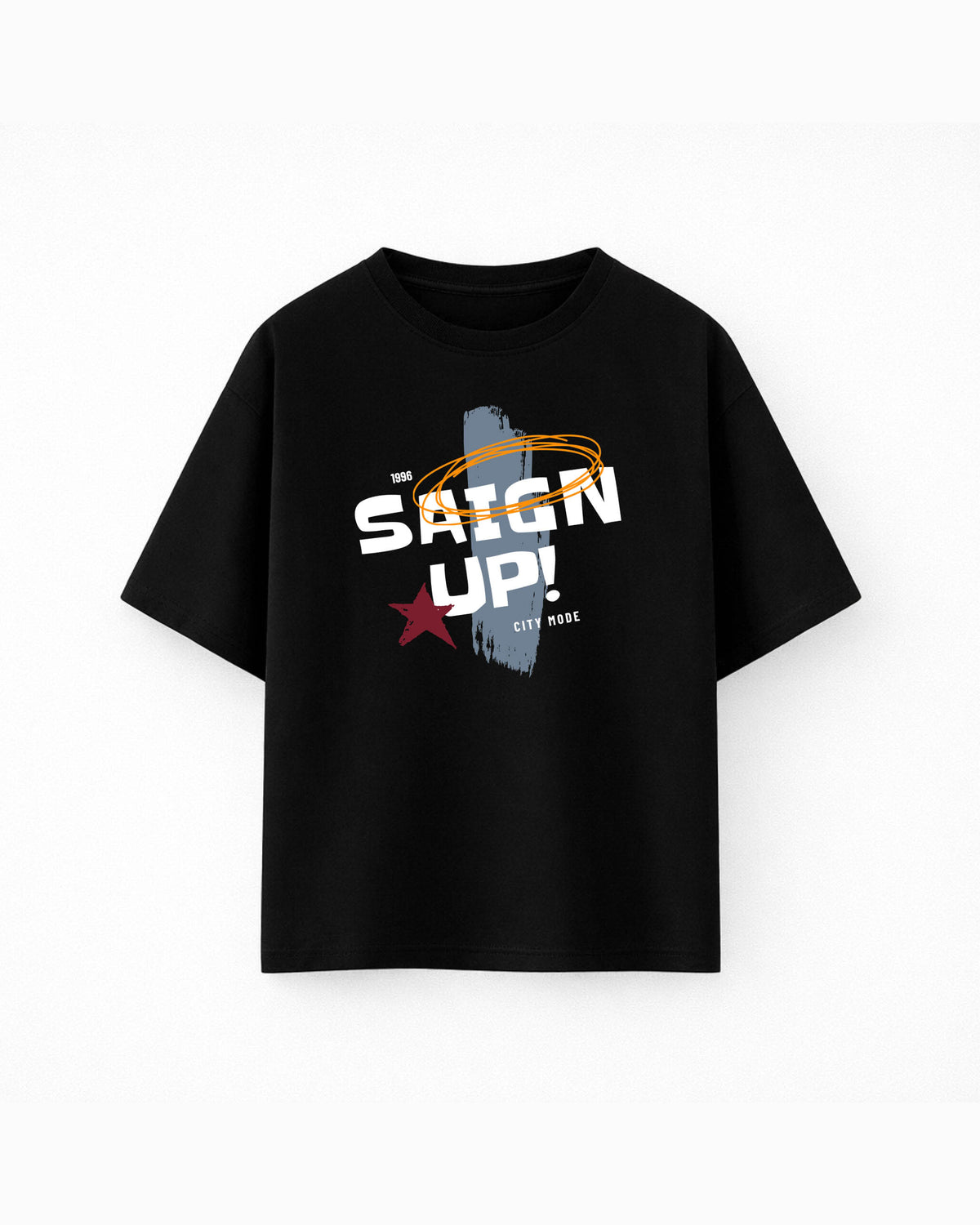Oversize T-shirt – Bold Typography / 70