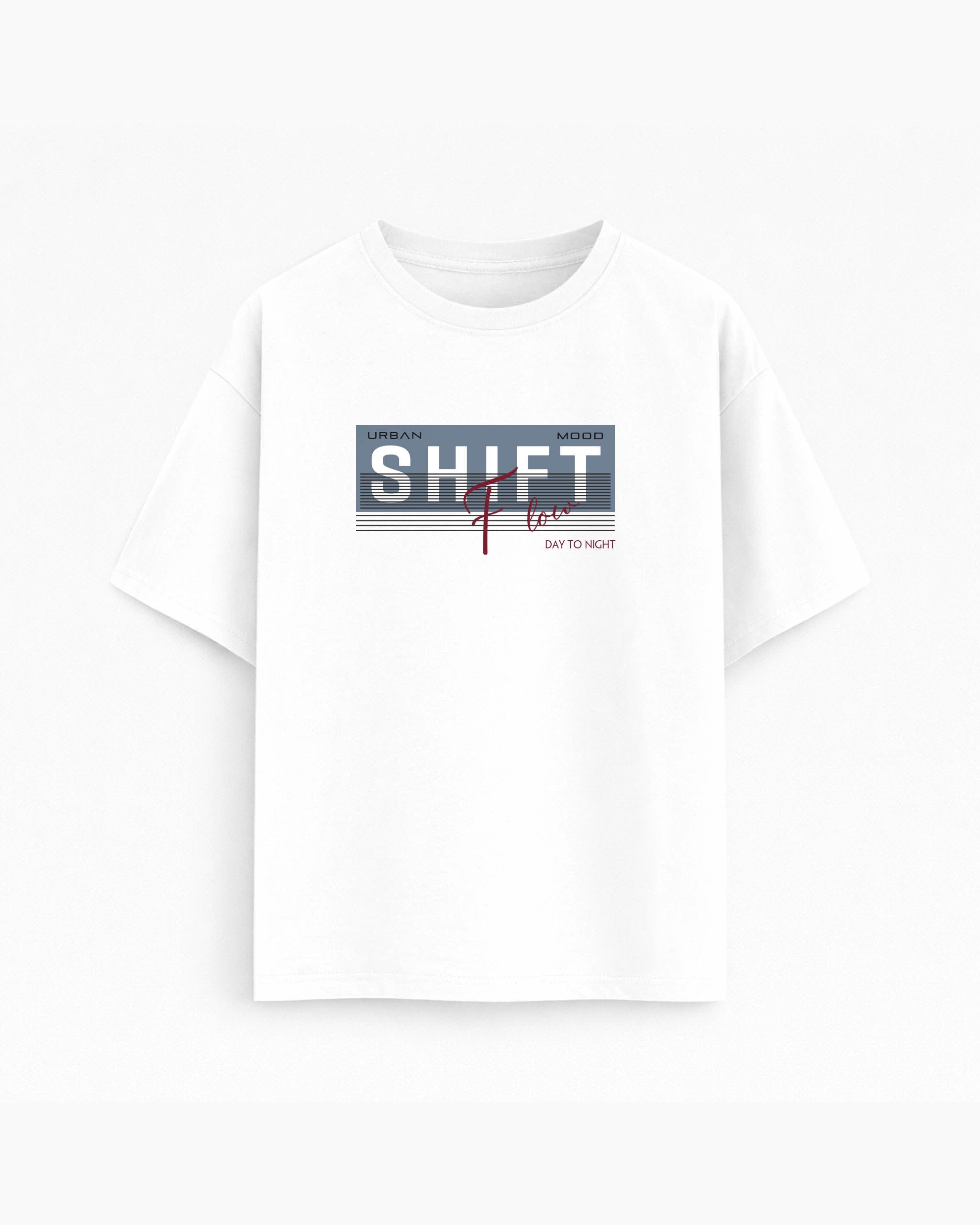 Oversize T-shirt – Bold Typography / 88 - White