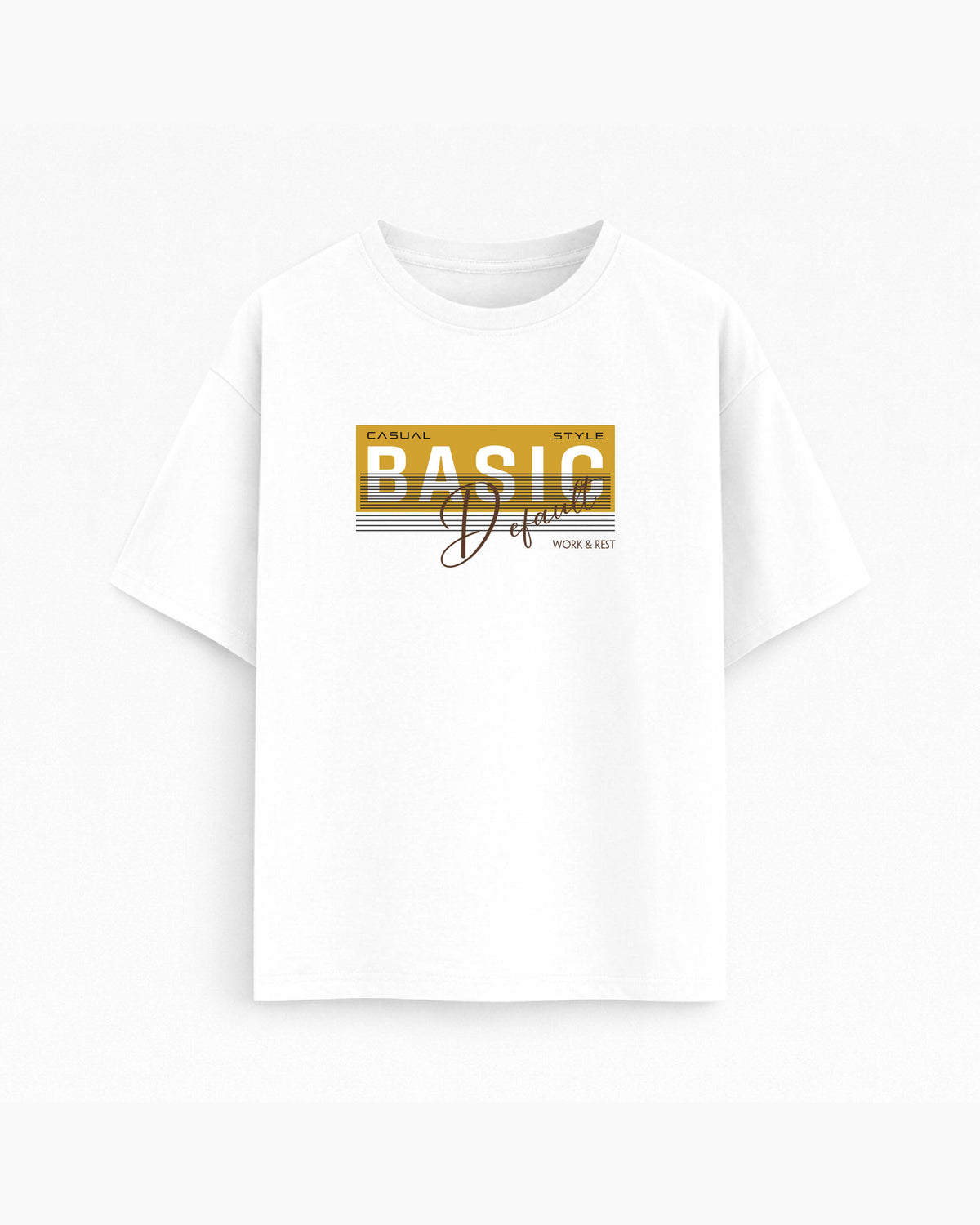 Oversize T-shirt – Bold Typography / 88