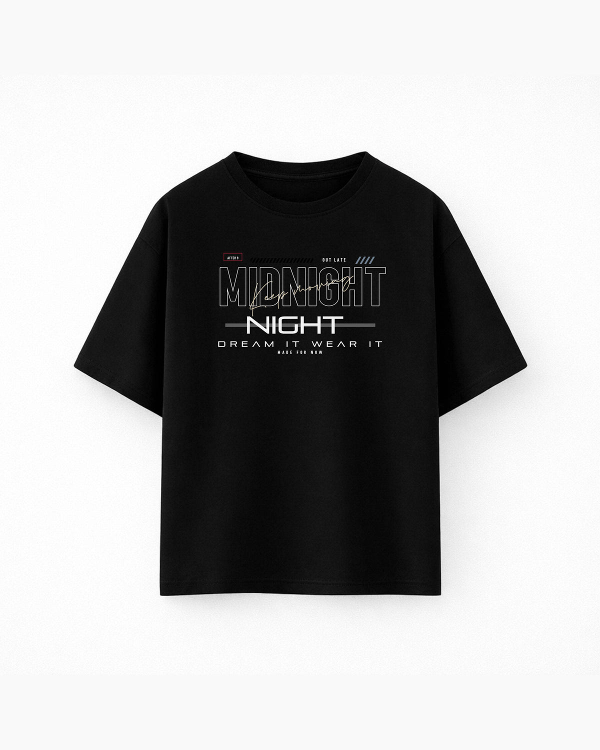 Oversize T-shirt – Bold Typography / 90