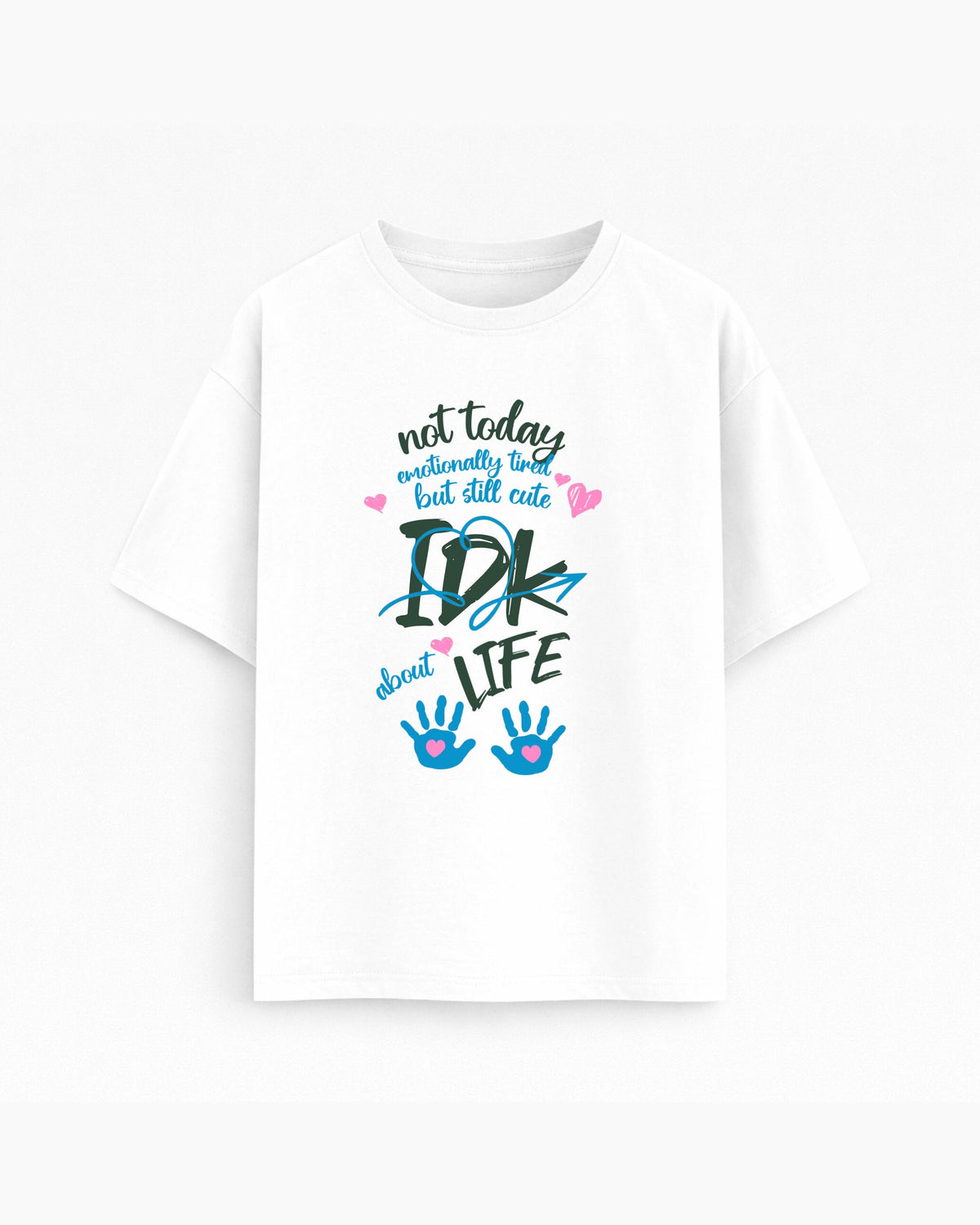 Oversize T-shirt – Cute Typography / 107