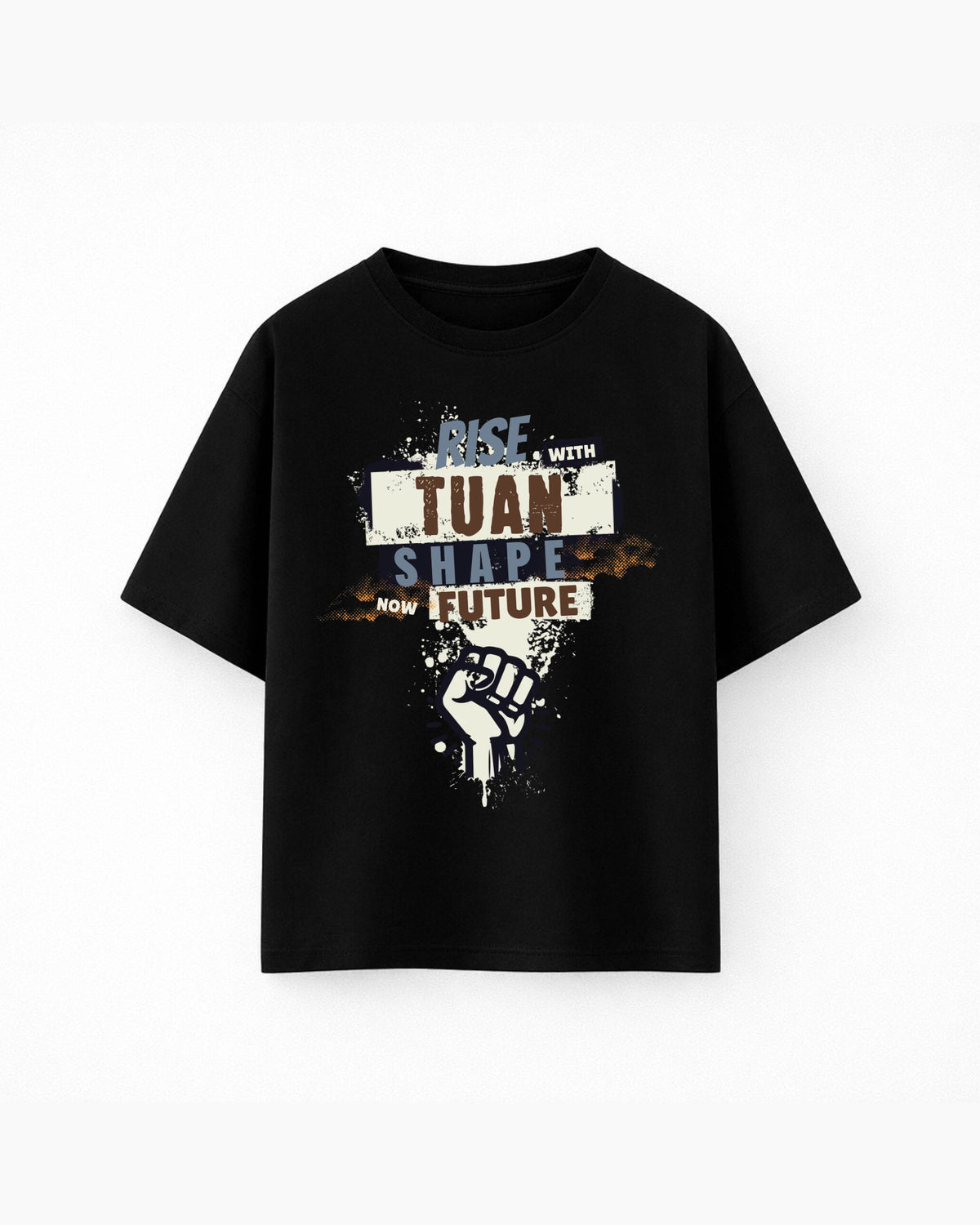 Oversize T-shirt – Grunge Typography / 130