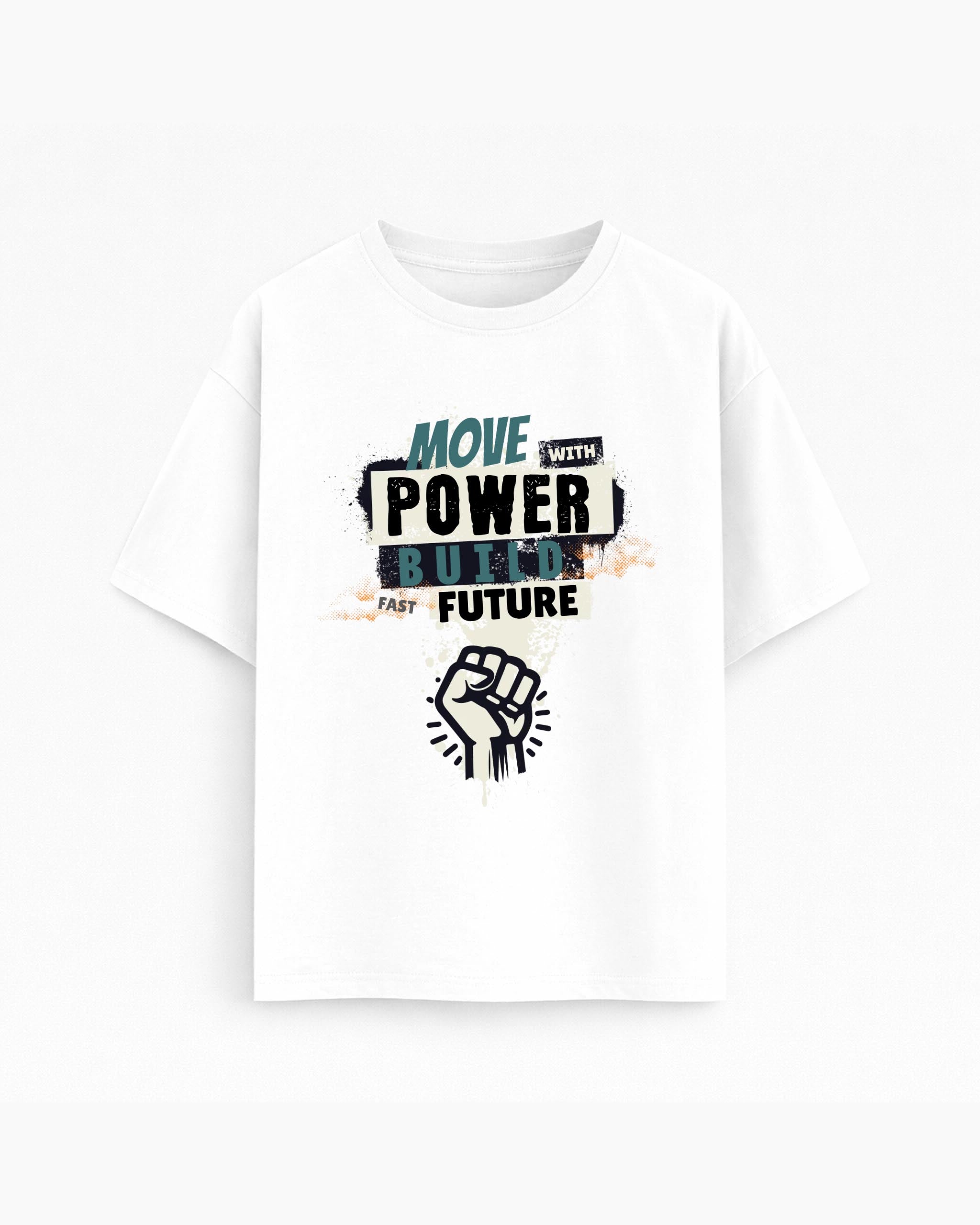 Oversize T-shirt – Grunge Typography / 130