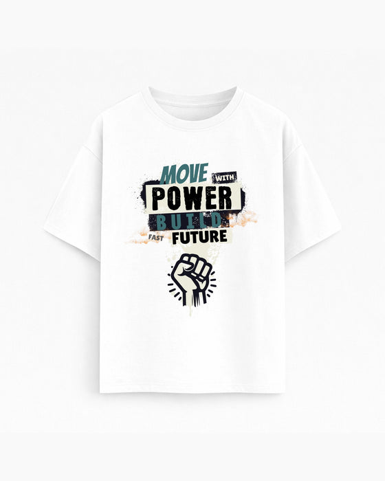 Oversize T-shirt – Grunge Typography / 130