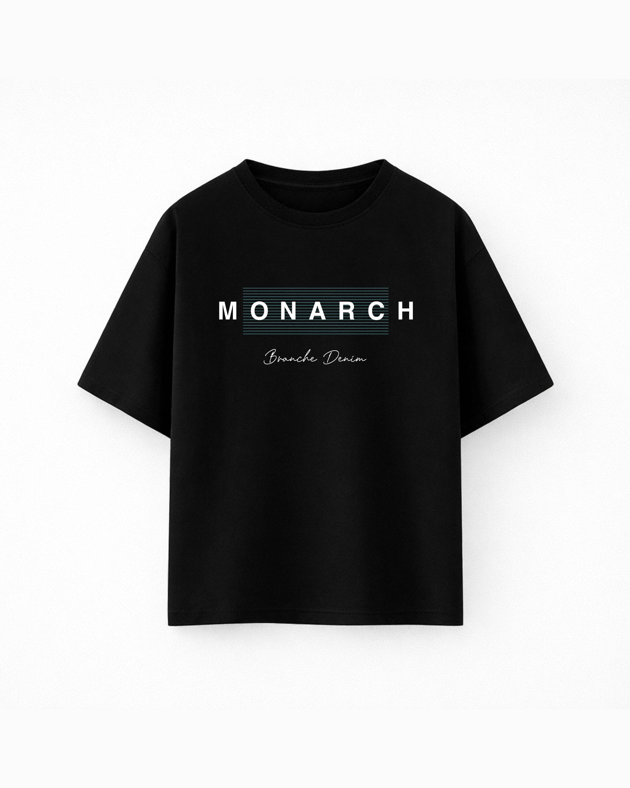 Oversize T-shirt – Minimal Typography / 64 - Black