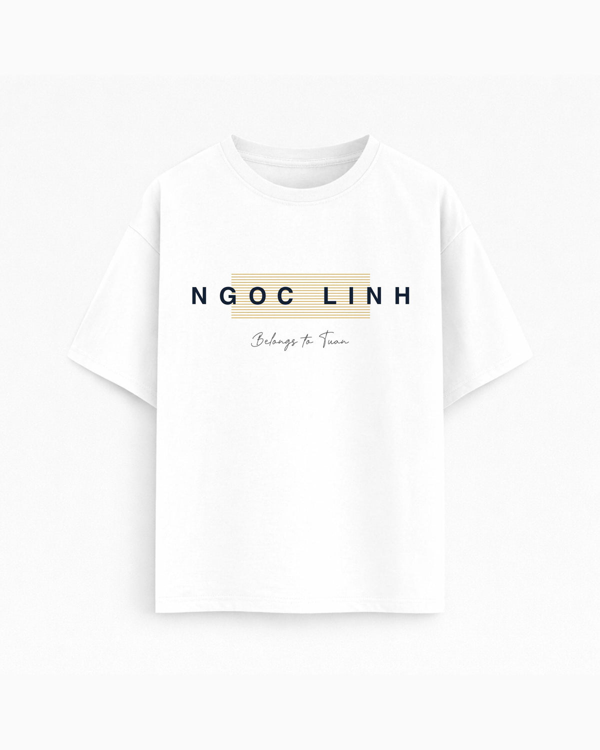 Oversize T-shirt – Minimal Typography / 64