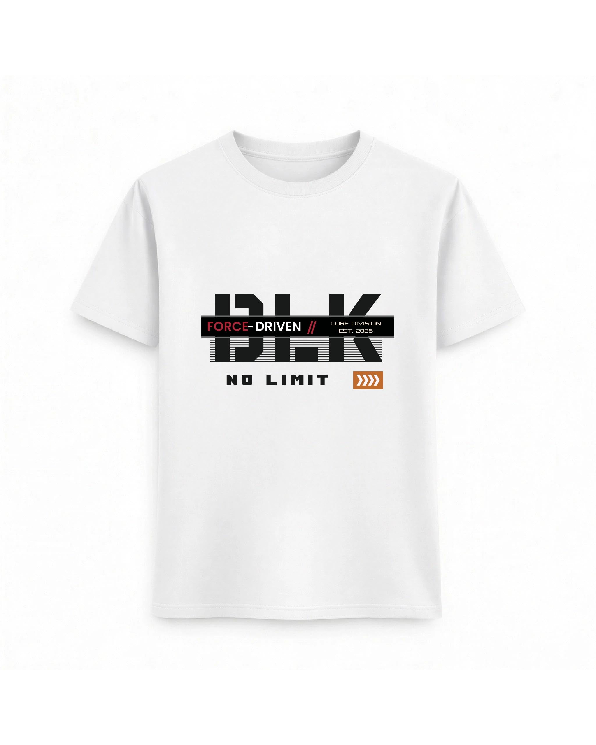 Regular Fit T-shirt – Bold Typography / 160 - White