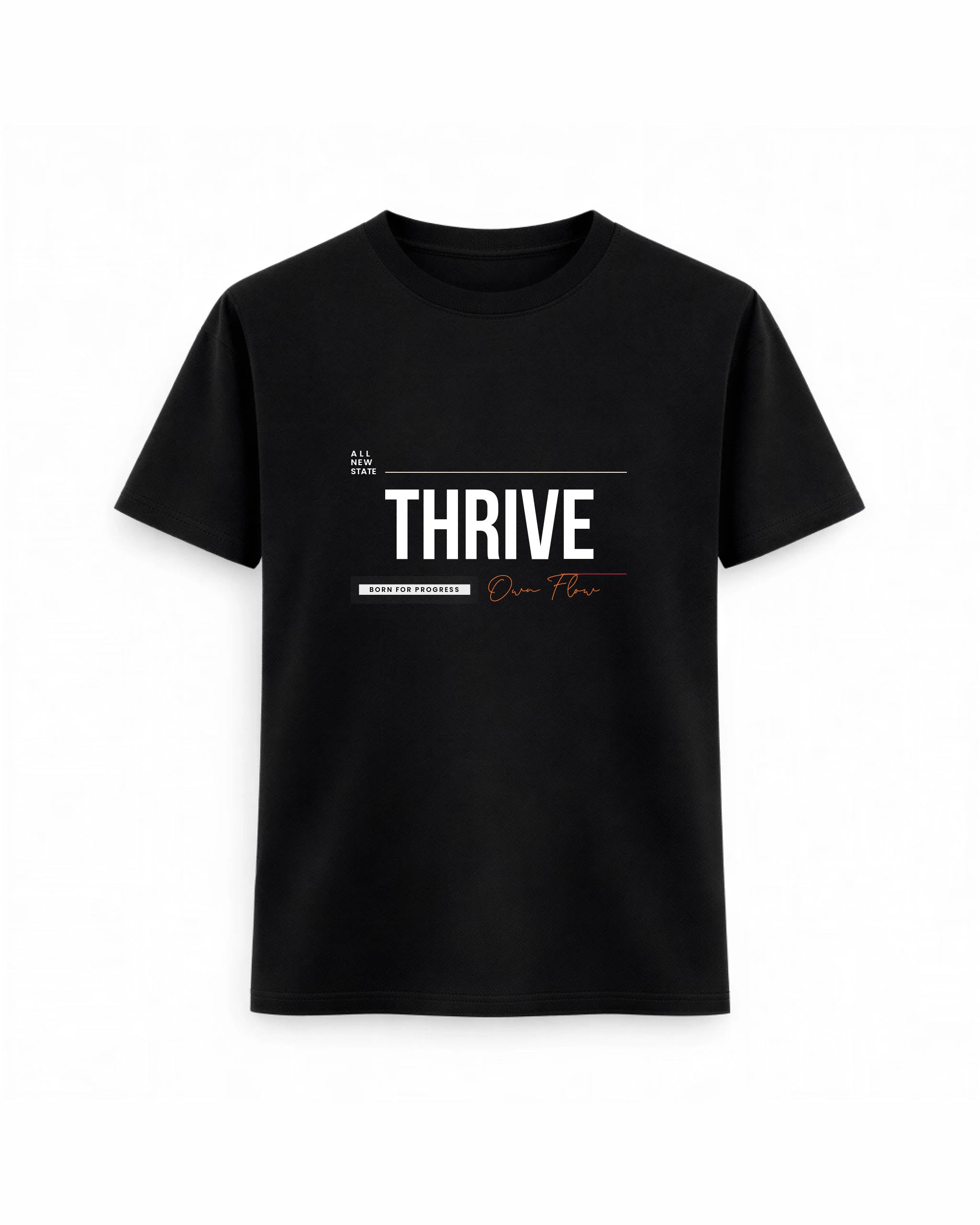 Regular Fit T-shirt – Bold Typography / 211 - Black