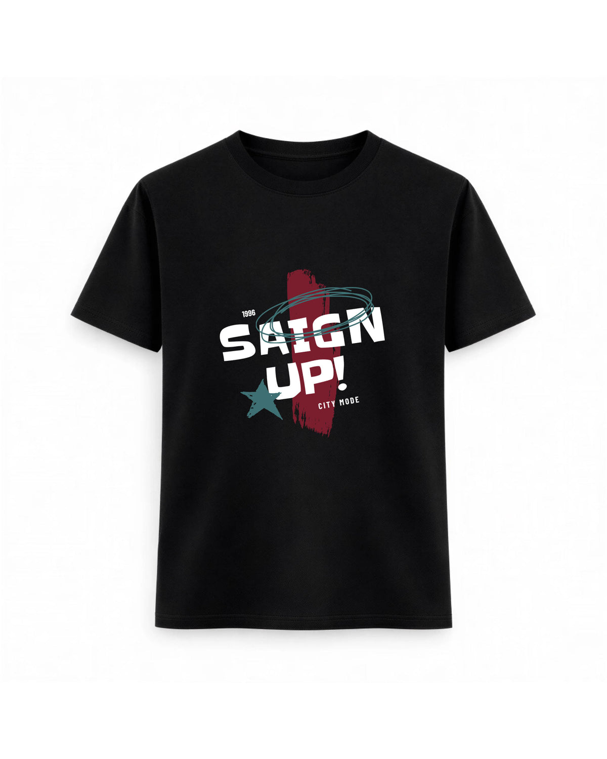 Regular Fit T-shirt – Bold Typography / 70