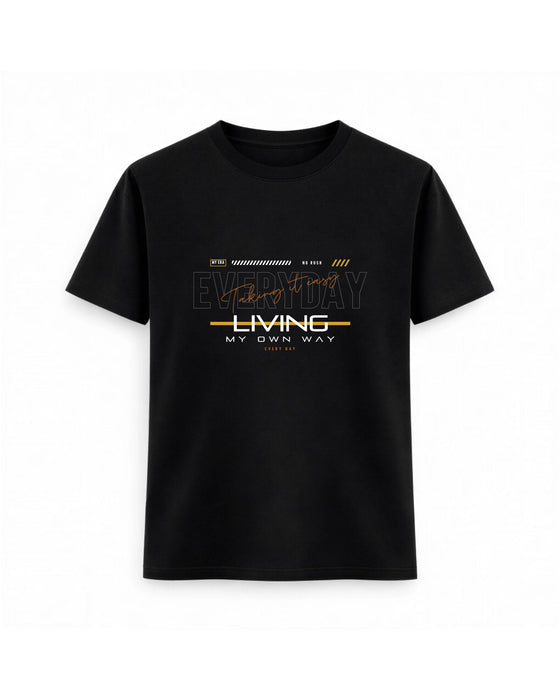 Regular Fit T-shirt – Bold Typography / 90