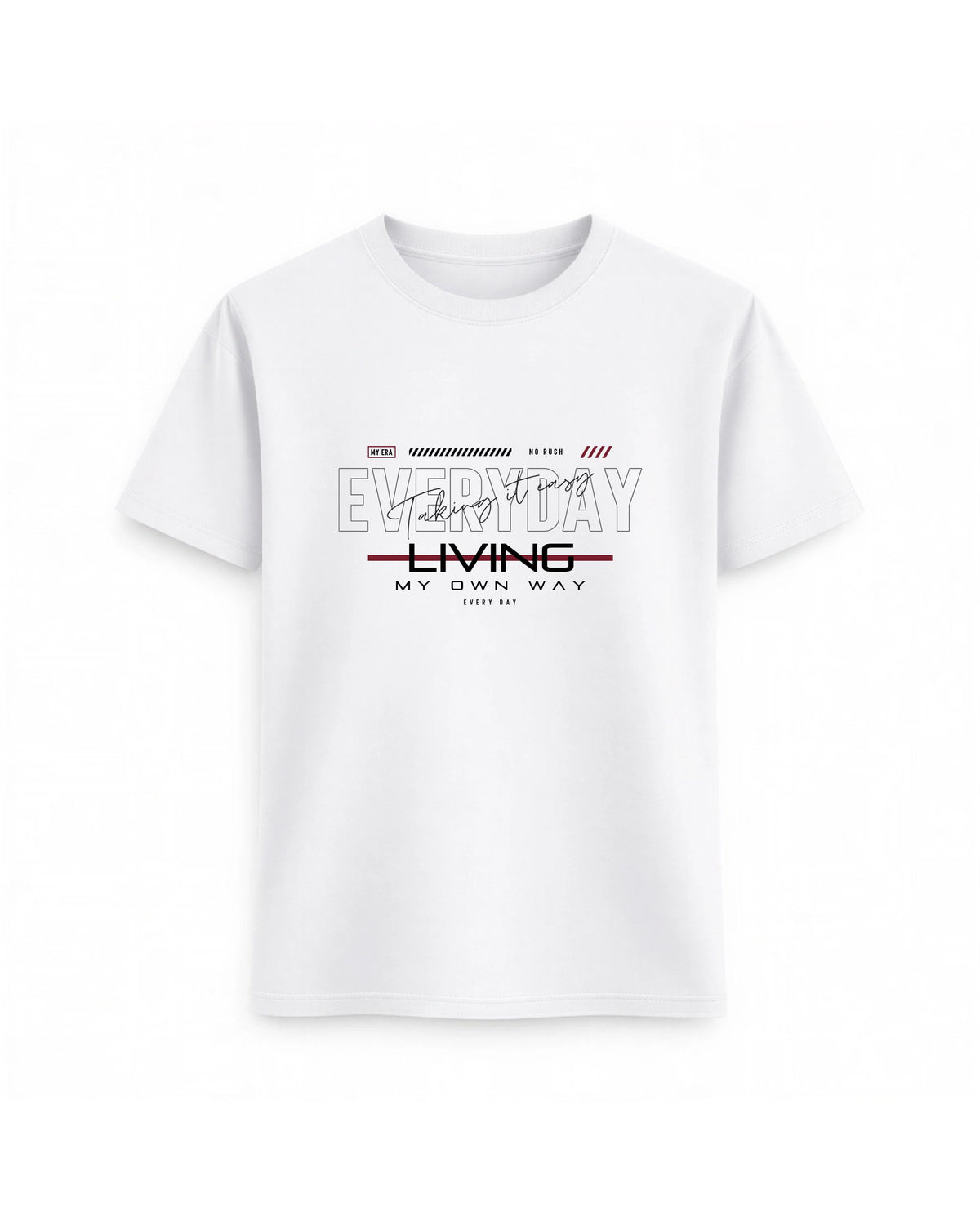 Regular Fit T-shirt – Bold Typography / 90