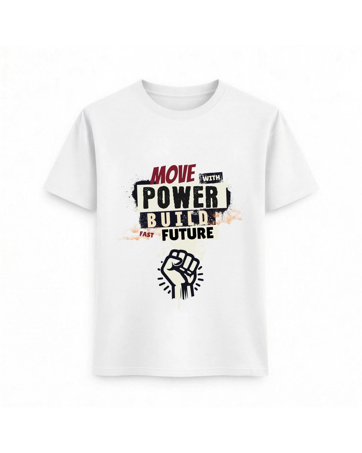 Regular Fit T-shirt – Grunge Typography / 130