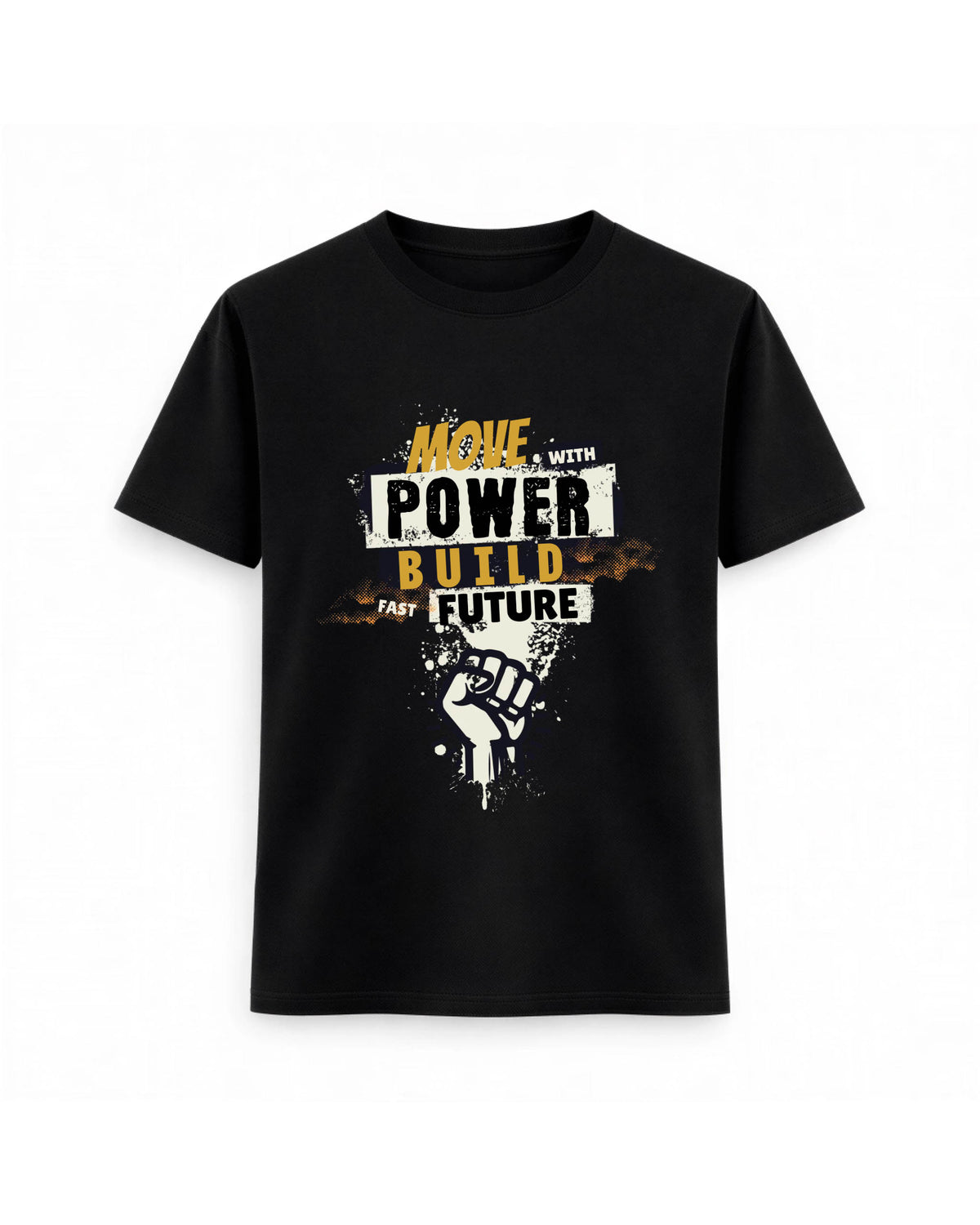 Regular Fit T-shirt – Grunge Typography / 130