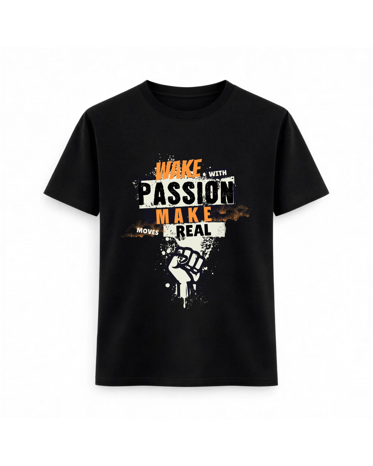 Regular Fit T-shirt – Grunge Typography / 130