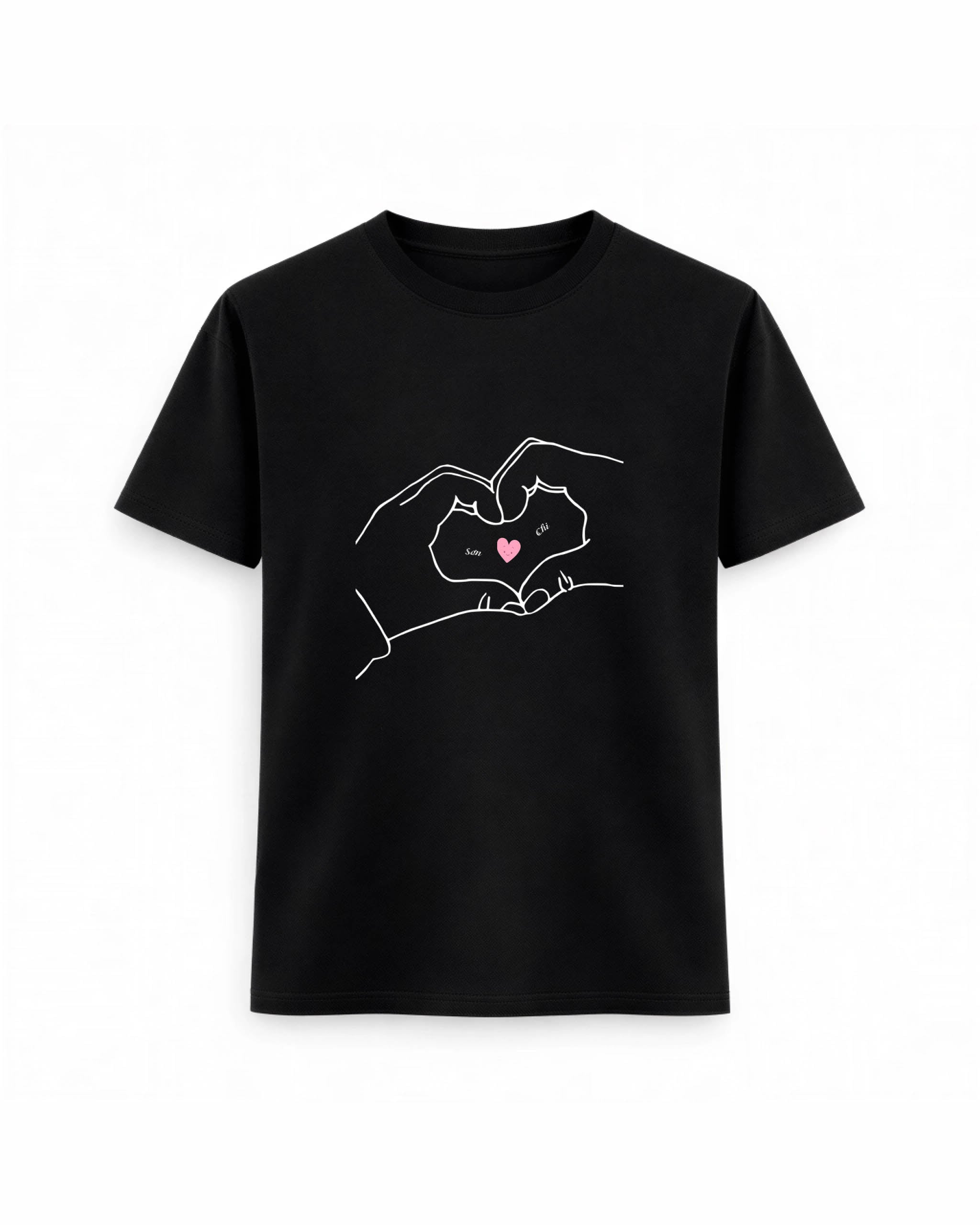 Regular Fit T-shirt – Love Line / 235 - Black