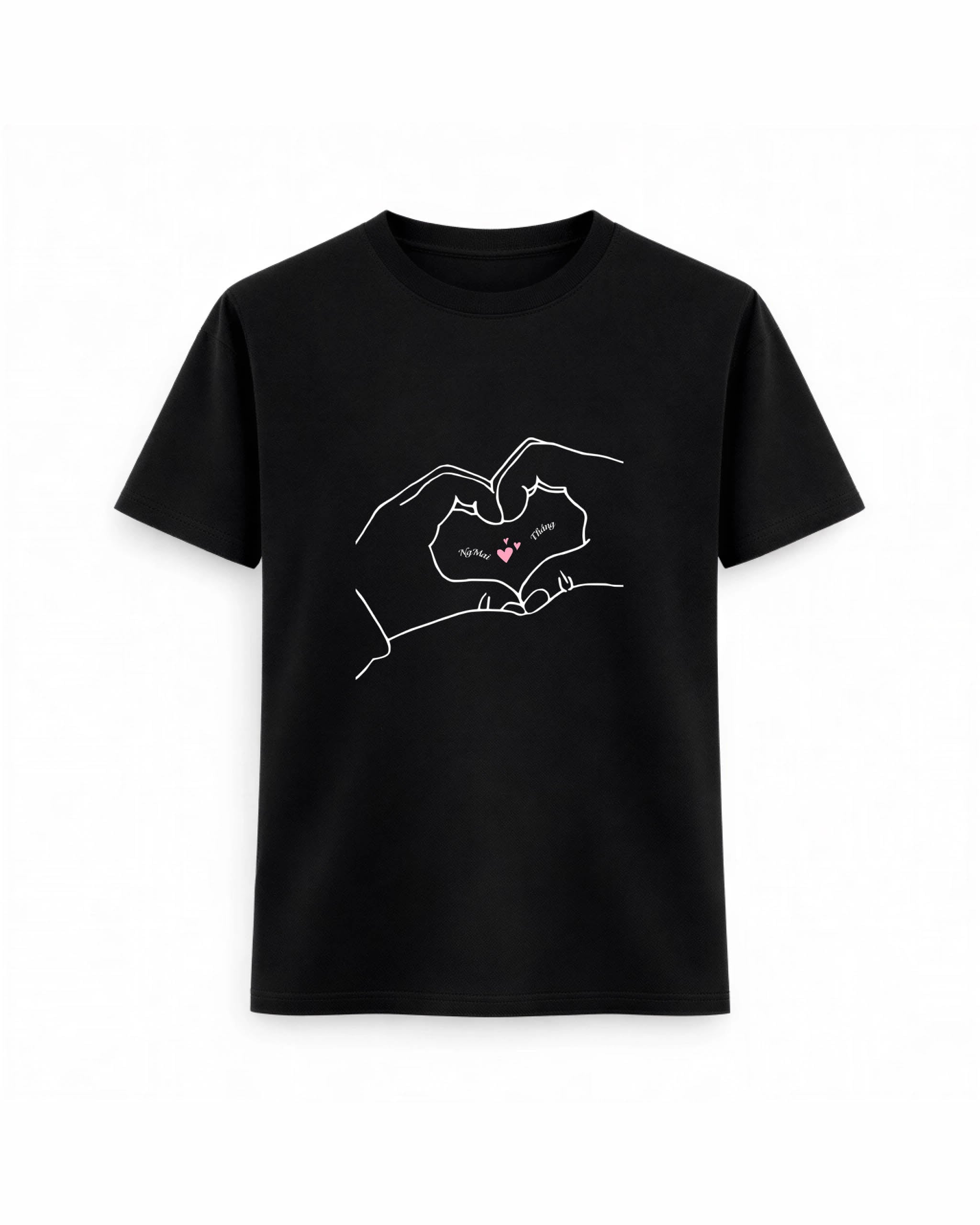 Regular Fit T-shirt – Love Line / 235 - Black