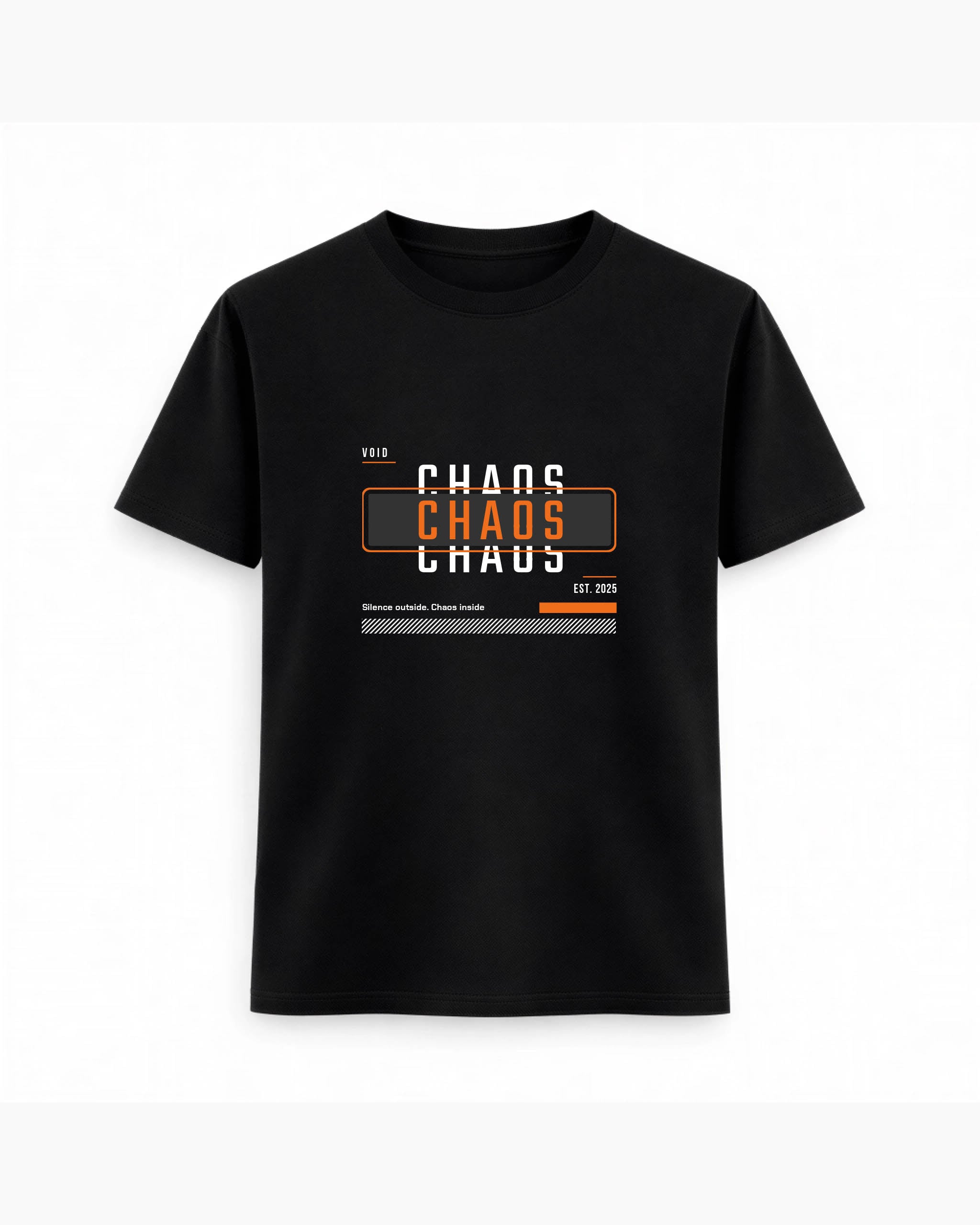 Regular Fit T-shirt – Minimal Typography / 199 - Black