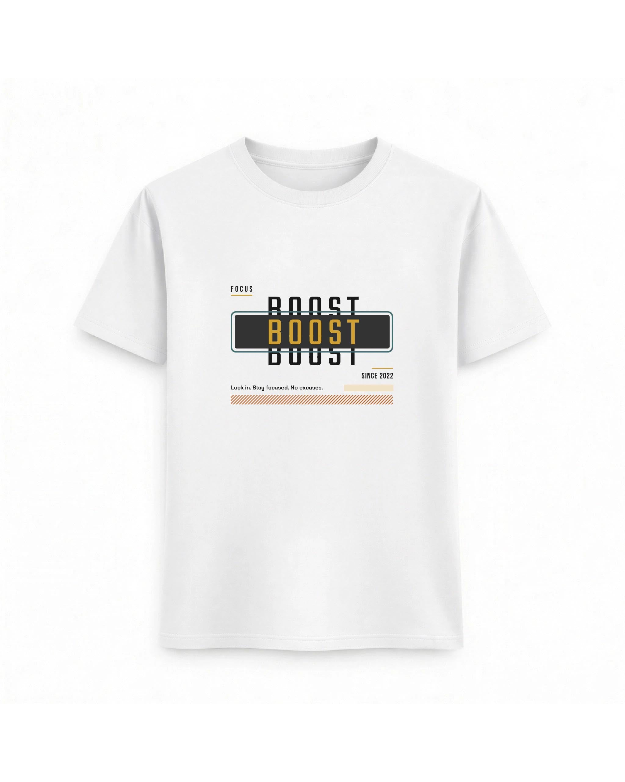 Regular Fit T-shirt – Minimal Typography / 199- White