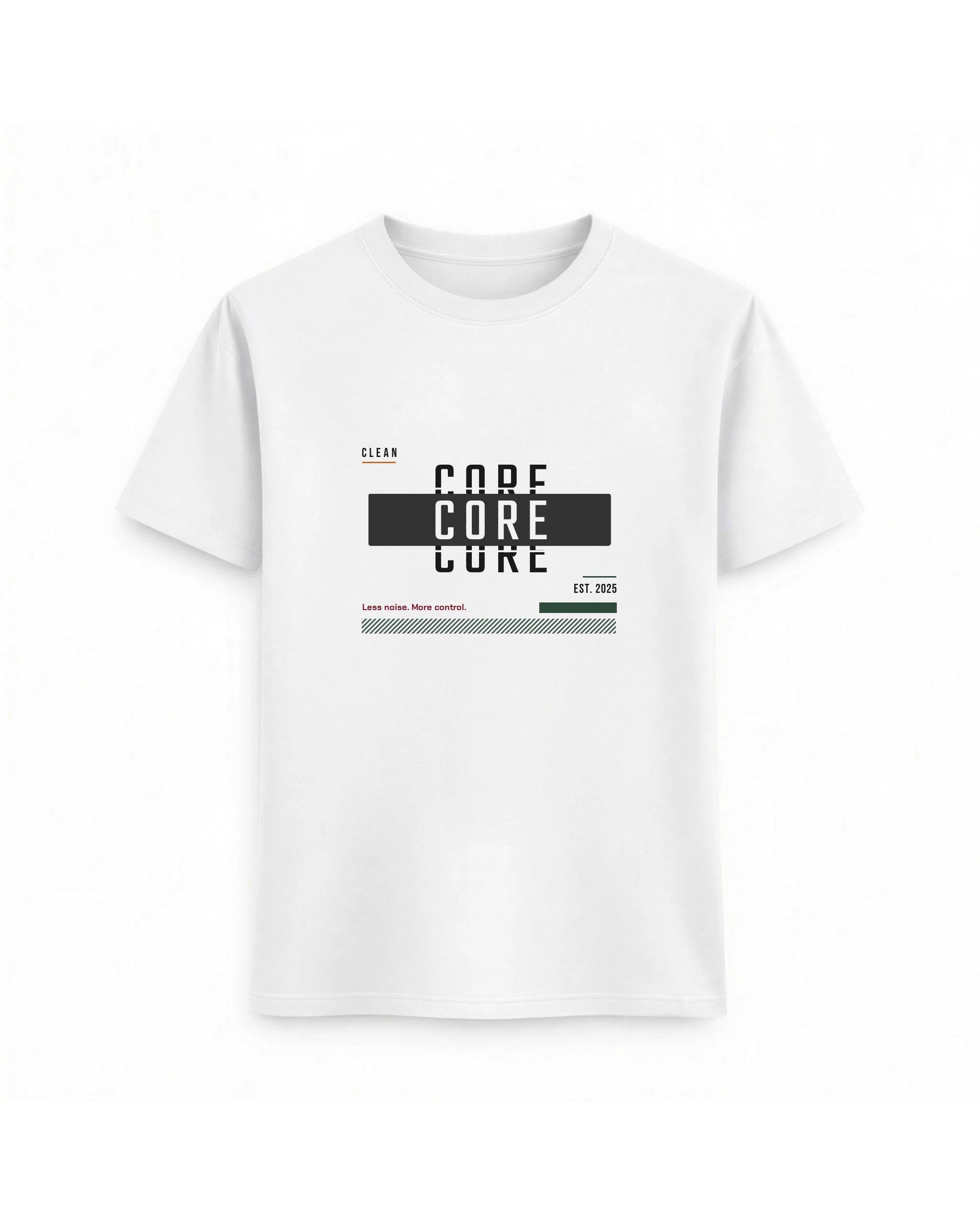 Regular Fit T-shirt – Minimal Typography / 199- White