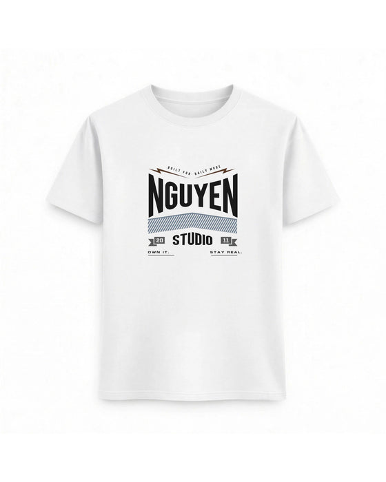 Regular Fit T-shirt – Vintage Typography / 83