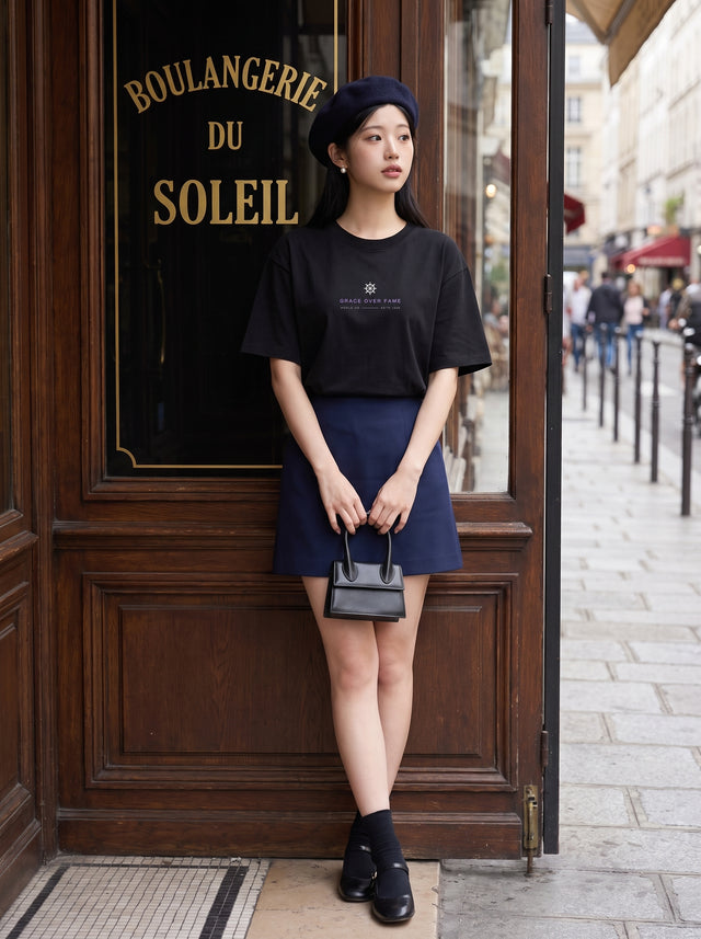 Oversize T-shirt – Nautical emblem / 703