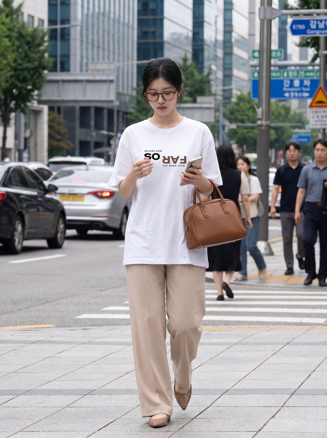 Oversize T-shirt – Bold typography / 494