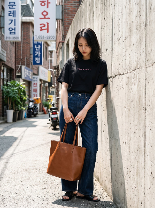 Oversize T-shirt – Minimal Typography / 699