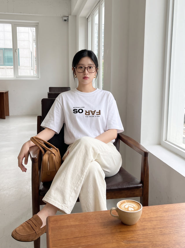 Oversize T-shirt – Bold typography / 494