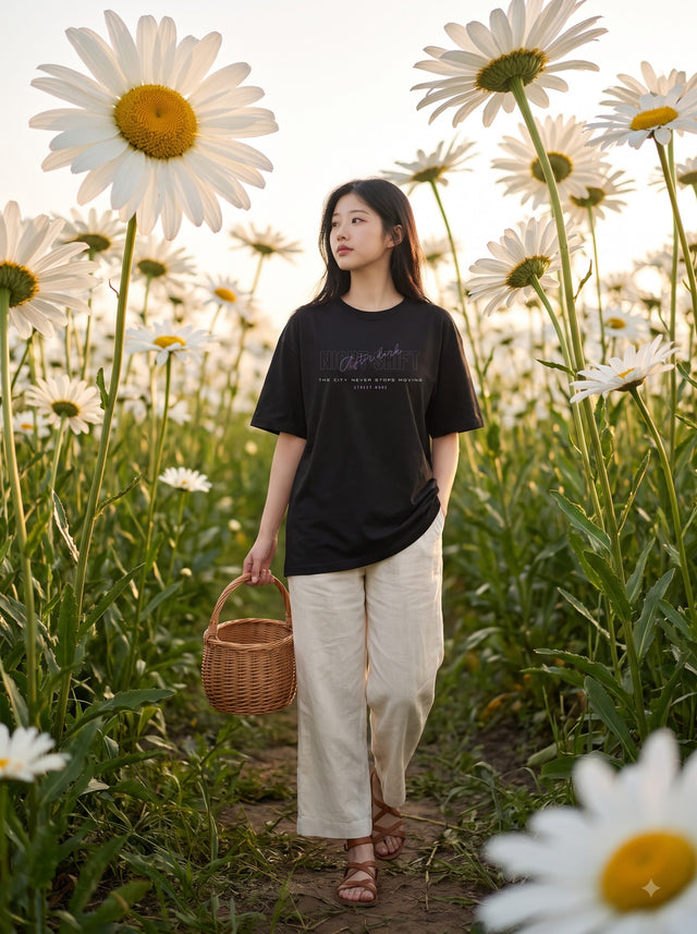 Oversize T-shirt – Bold Typography / 90