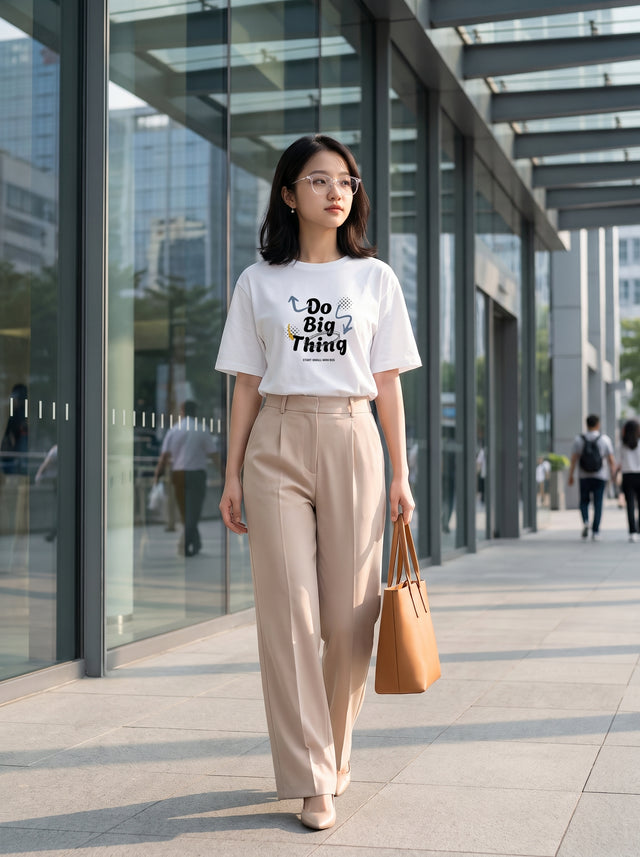 Oversize T-shirt – Handwritten Typography / 137