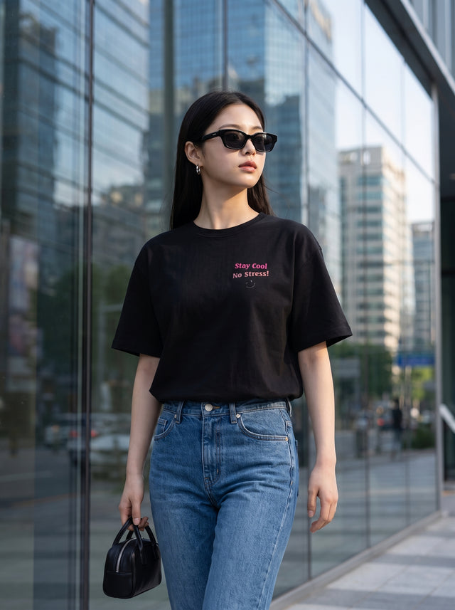 Oversize T-shirt – Cute Minimal / 716