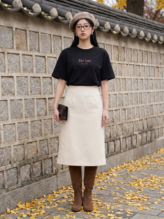 Oversize T-shirt – Gothic Typography / 701