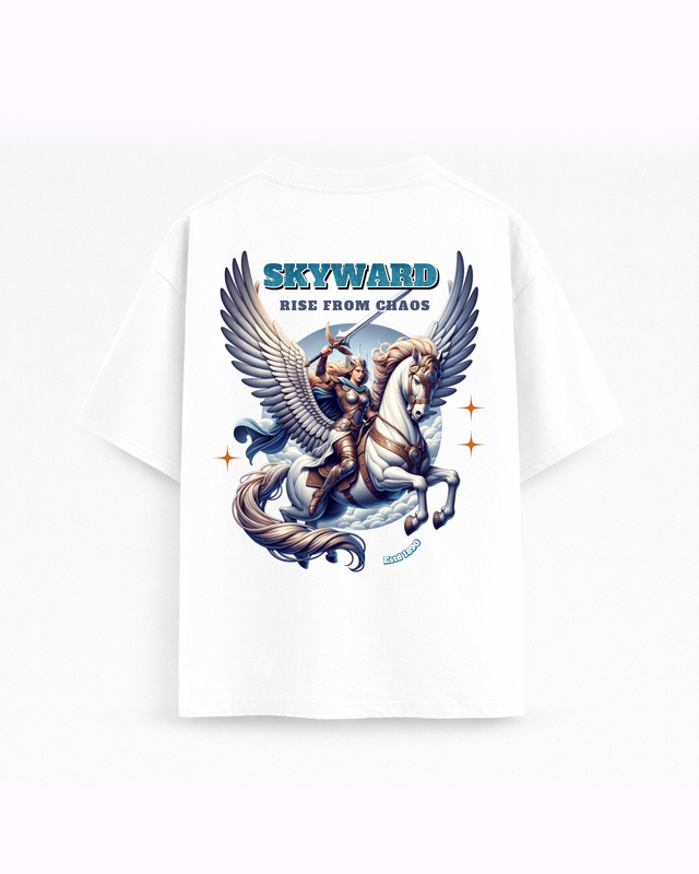 Oversize T-shirt – Fantasy Pegasus Graphic / 426
