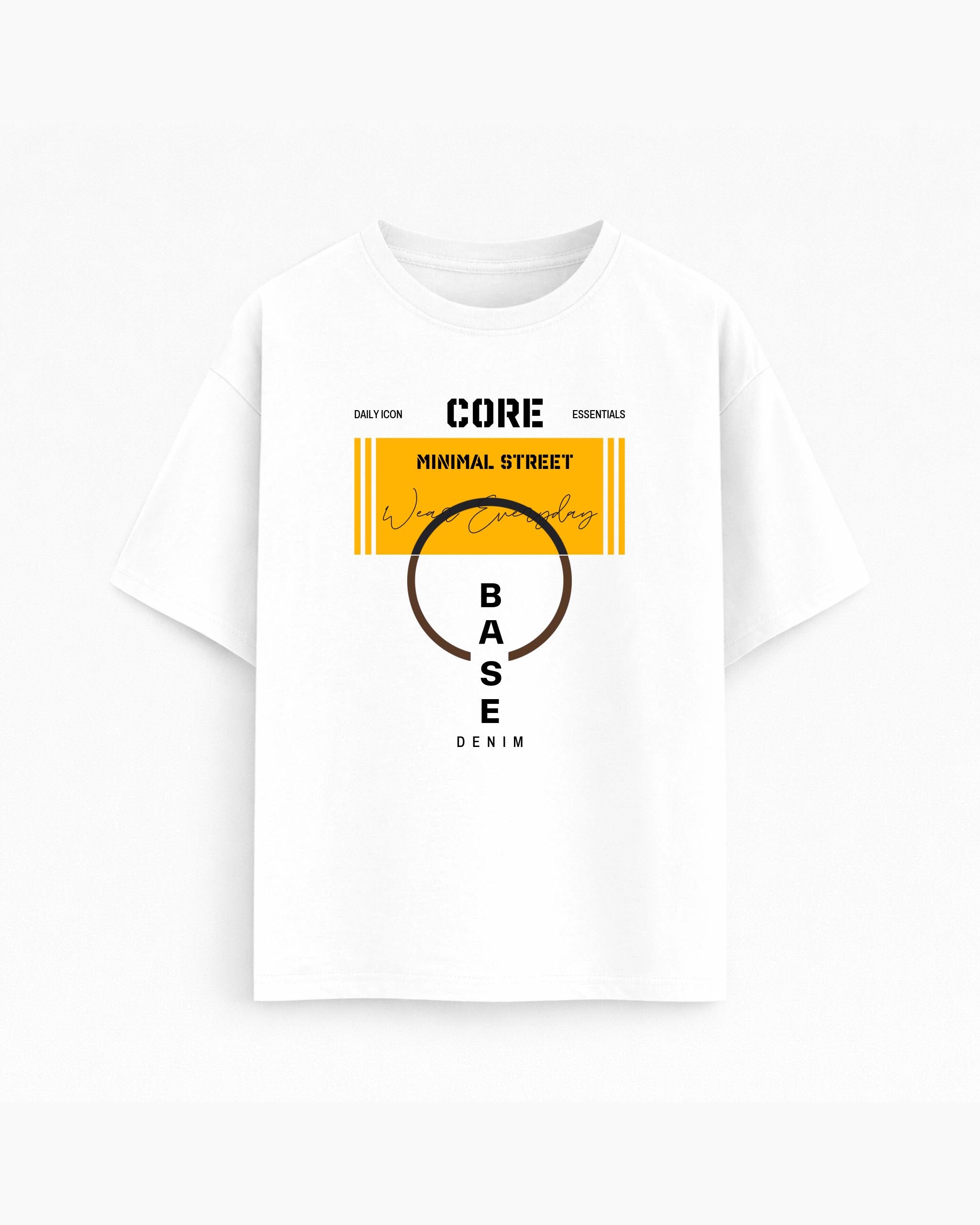 Oversize T-shirt – Minimal Typography / 74