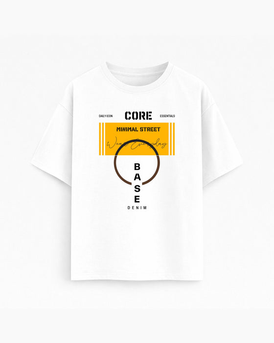 Oversize T-shirt – Minimal Typography / 74