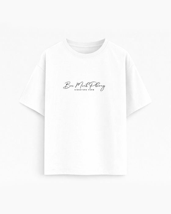 Oversize T-shirt – Minimal Signature / 722