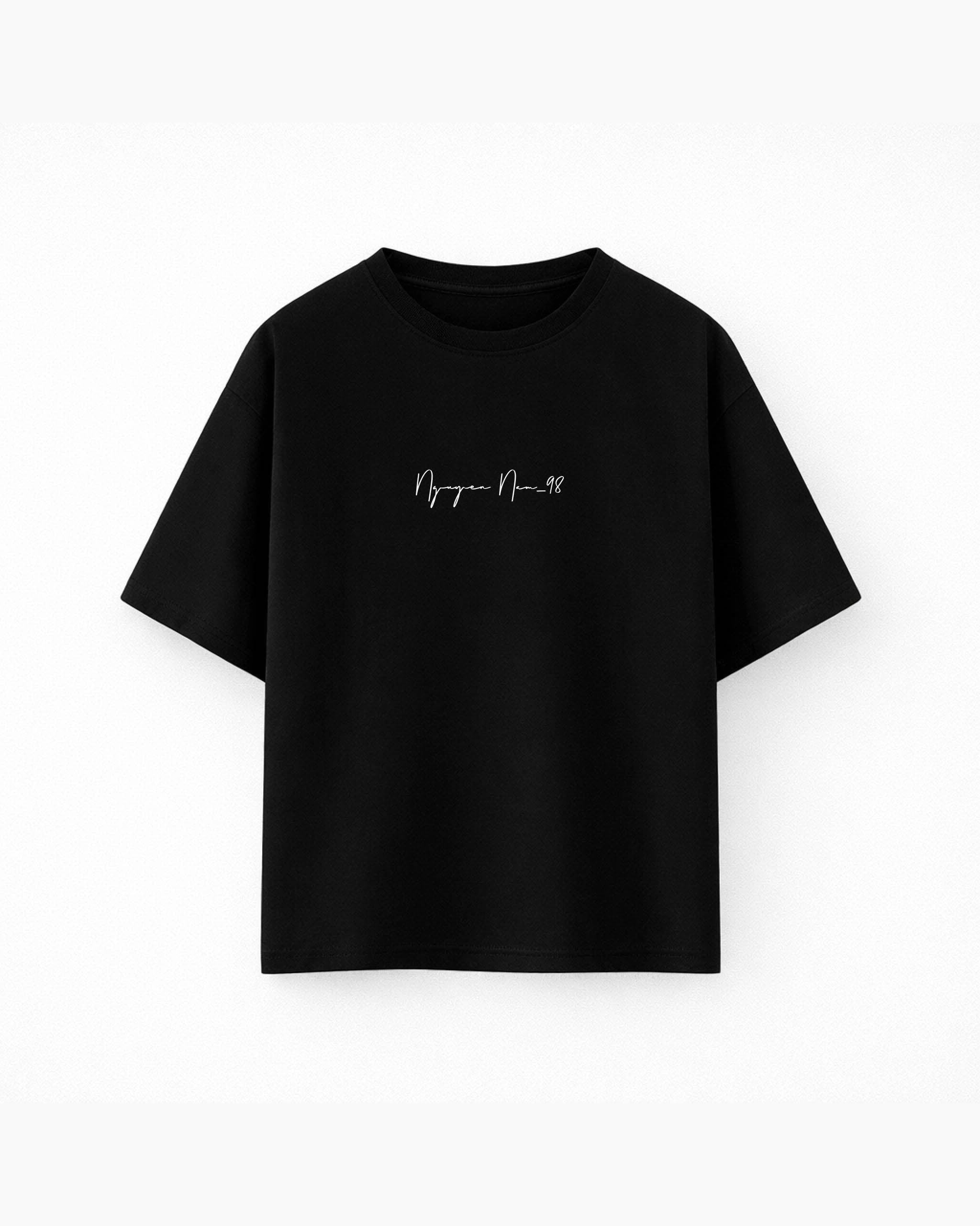 Oversize T-shirt– Script Typography / 720