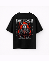 Oversize T-shirt – Hellborn Demon Gothic / 450